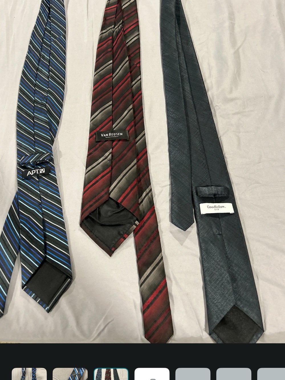 Van Heusen Red and Gray Striped Men’s Tie